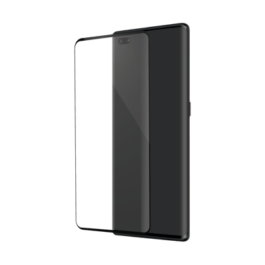 Protector de pantalla de cristal templado de borde a borde para Huawei P40 Pro/Pro+, Negro