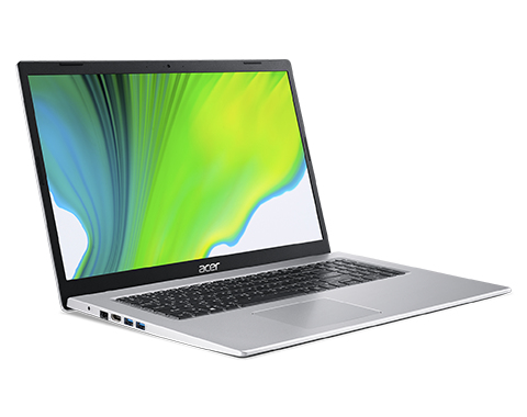 Acer Aspire 3 A317-33-P9DS N6000 Ordinateur portable 43,9 cm (17.3'') HD+ Intel® Pentium® Silver 4 Go DDR4-SDRAM 256 Go SSD Wi-Fi 5 (802.11ac) Windows 10 Home Argent