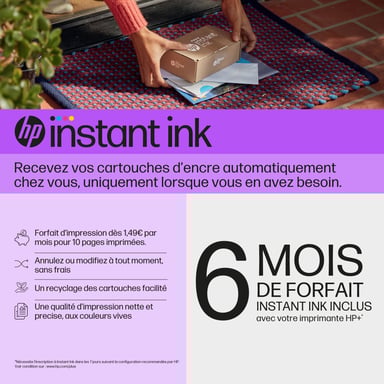 HP OfficeJet Pro 8134e Inalámbrico All-in-One Color Impresora, Servicio Instant Ink; Impresión a doble cara