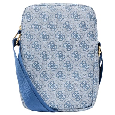 Guess Bolsa de hombro de 10'' Modelo 4G Azul