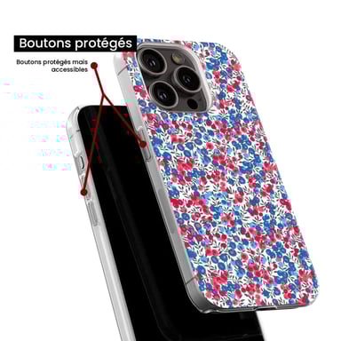 Coque en silicone - Compatible pour Google Pixel 8a - design liberty wiltshire bleu