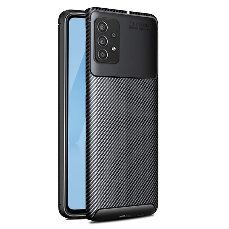 Coque brossée noire pour Samsung Galaxy A52 4G / A52 5G / A52s Style Style  Carbon Antichoc XEPTIO - Xeptio