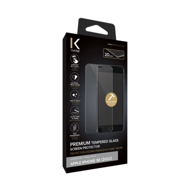 Protector de pantalla de cristal templado de alta calidad para Apple iPhone SE 2022, transparente