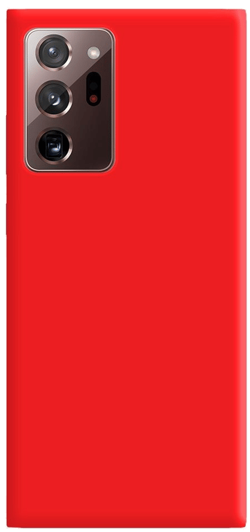 Coque silicone unie compatible Mat Rouge Samsung Galaxy Note 20 Ultra