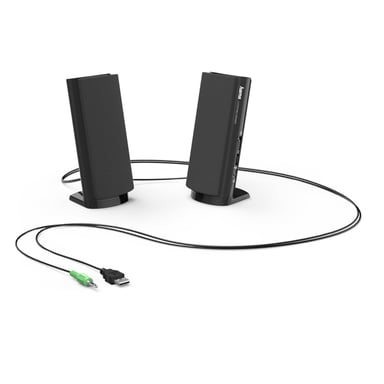 Altavoces multimedia 2.0 E 80 - Toma de 3,5 mm - Negro
