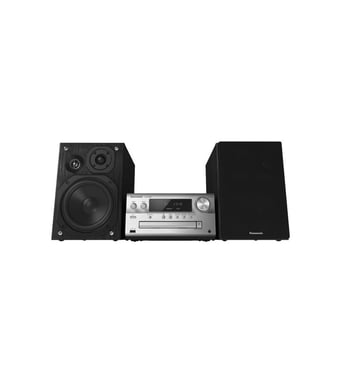 PANASONIC PMX802E-S - Microsistema Technics - 120W - Bluetooth, MP3, CD - Radio FM, DAB+ - Altavoz de 3 vías