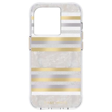 Cover per iPhone 14 Pro MagSafe testurizzata a righe brillanti