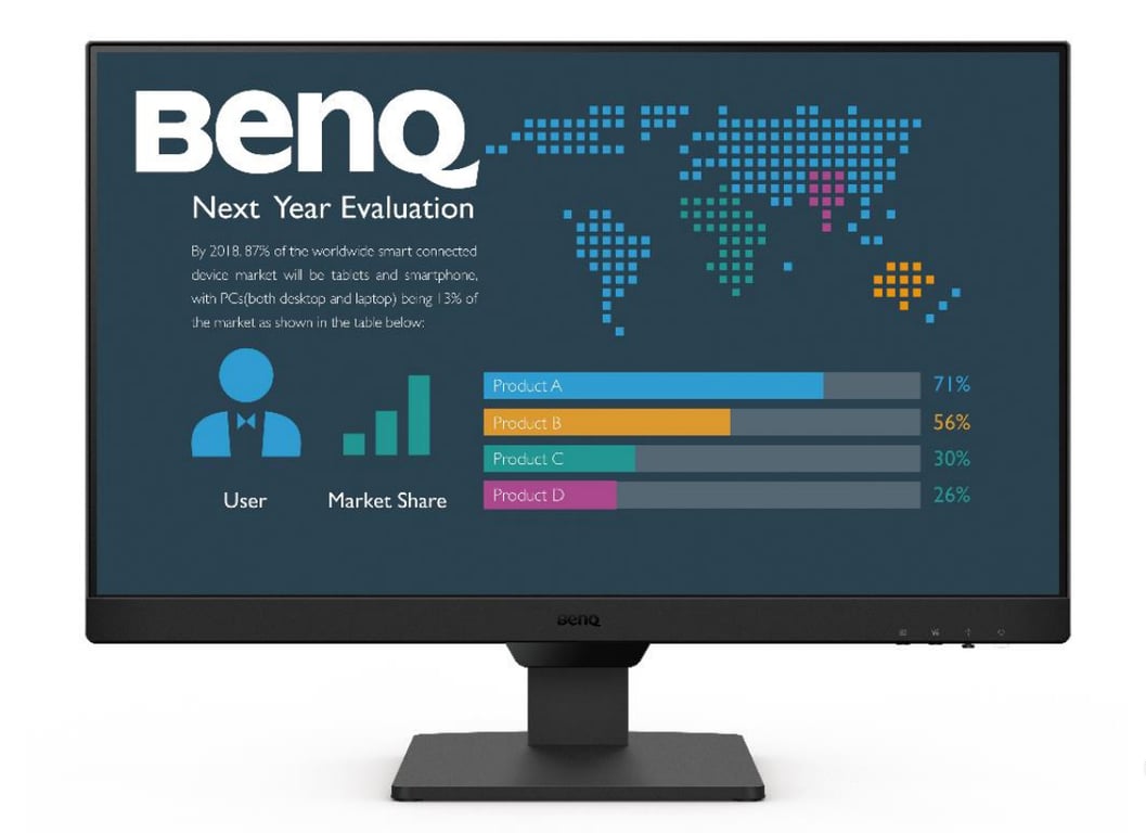 BenQ BL2490 écran plat de PC 60,5 cm (23.8 ) 1920 x 1080 pixels Full HD Noir - Neuf