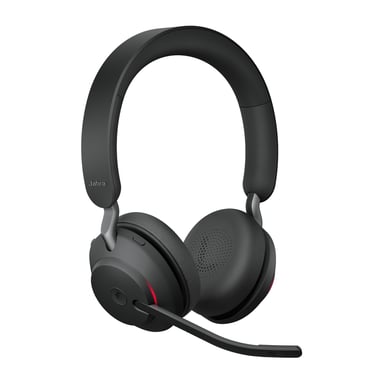 Jabra Evolve2 65, MS Stereo Casque Sans fil Arceau Bureau/Centre d'appels USB Type-C Bluetooth Noir