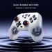 Nova T4n Lite Mando Inalámbrico Switch PC Hall Effect Anti-drift Blanco