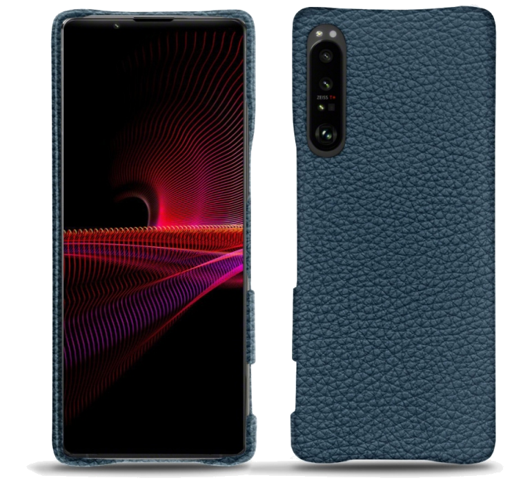 Coque cuir Sony Xperia 1 III - Coque arrière - Indigo ( Pantone 303U ) - NOREVE