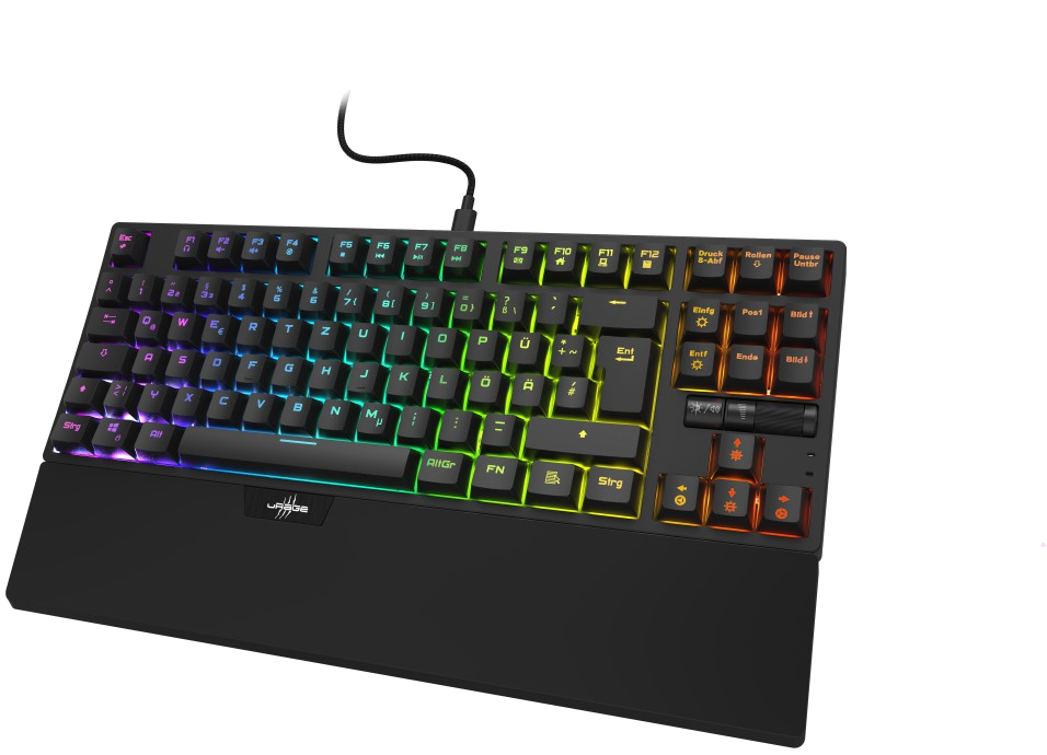 Clavier Gaming Exodus 860 Mechanical , touches rouges, disposition américa