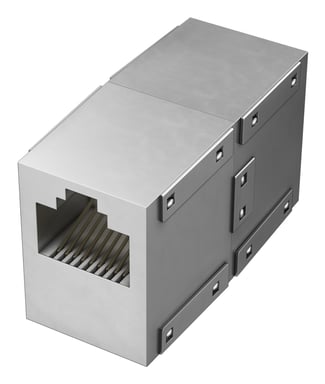 Hama 00200327 Cambio di genere del cavo RJ-45 Argento