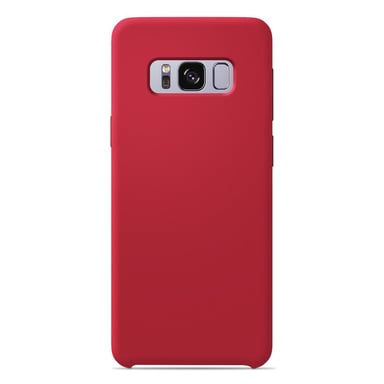 Coque silicone unie Soft Touch Rouge compatible Samsung Galaxy S8