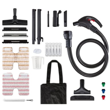 Polti Vaporetto Lecoaspira FAV80 Turbo Intelligence Limpiador a vapor trineo 1,8 L 2450 W Verde, Blanco