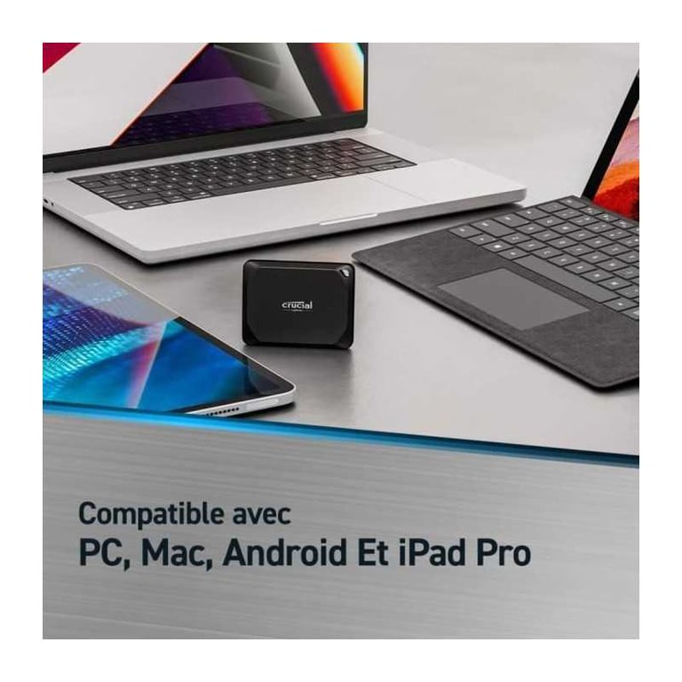 Crucial X10 Pro Portable - vue 3