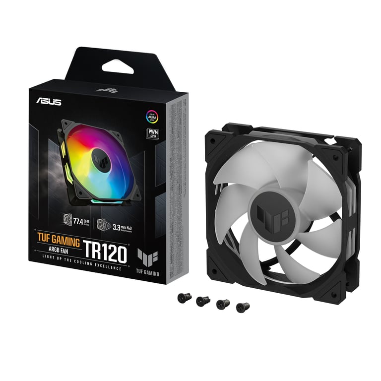Ventilateur ASUS TUF GAMING TR120 FAN ARGB 120mm 70 19 CFM 1500 RPM - vue 5