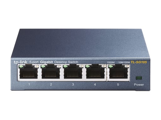 TP-Link TL-SG105 No administrado Gigabit Ethernet (10/100/1000) Negro