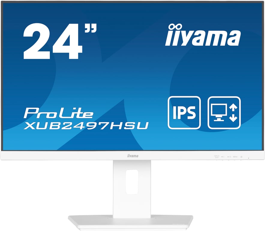 iiyama ProLite XUB2497HSU-W2 écran plat de PC 60,5 cm (23.8 ) 1920 x 1080 pixels Full HD LED Blanc - Neuf