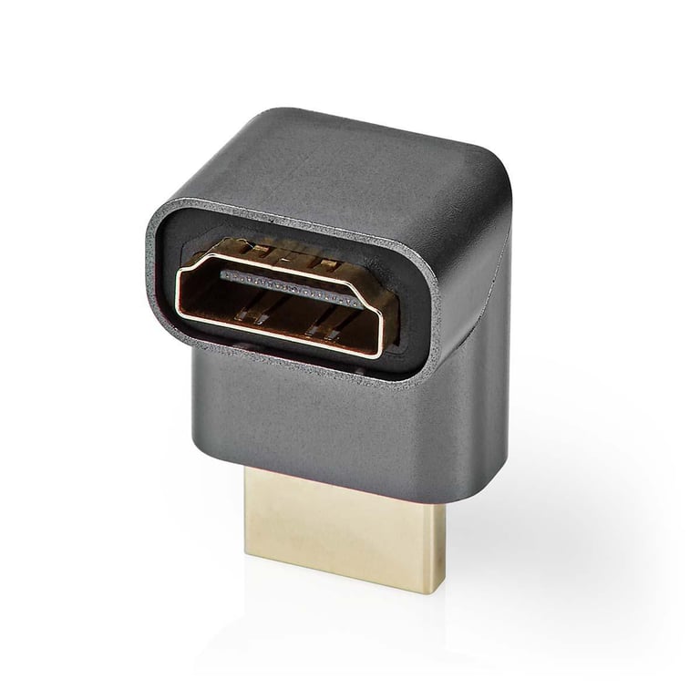 Adaptateur HDMI Connecteur vers HDMI Femelle Coudé à 270° en Aluminium Neuf - vue 2