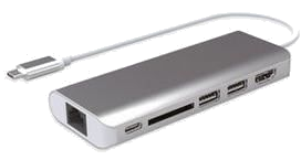 Mobility Lab - ML309880 - Mini dock USB-C power delivery - 6 en 1 - HDMI Hub usb 3.0 card reader - G