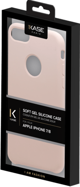 Custodia morbida in gel di silicone per Apple iPhone 7/8, rosa sabbia