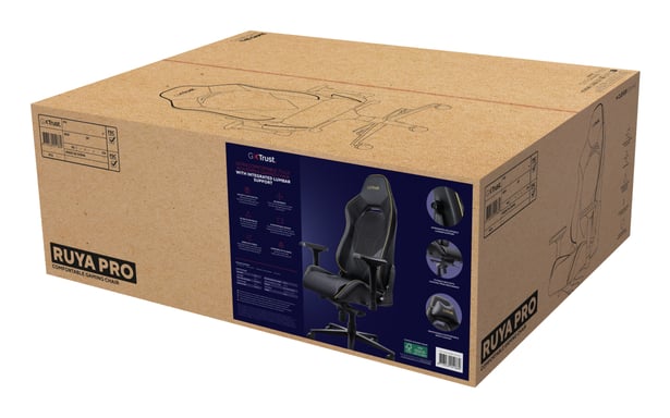 Trust GXT 721 Ruya Pro Silla para videojuegos universal Negro