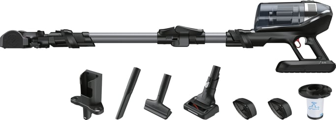 Rowenta X-Force Flex RH99A9 aspirateur Noir, Gris Sans sac