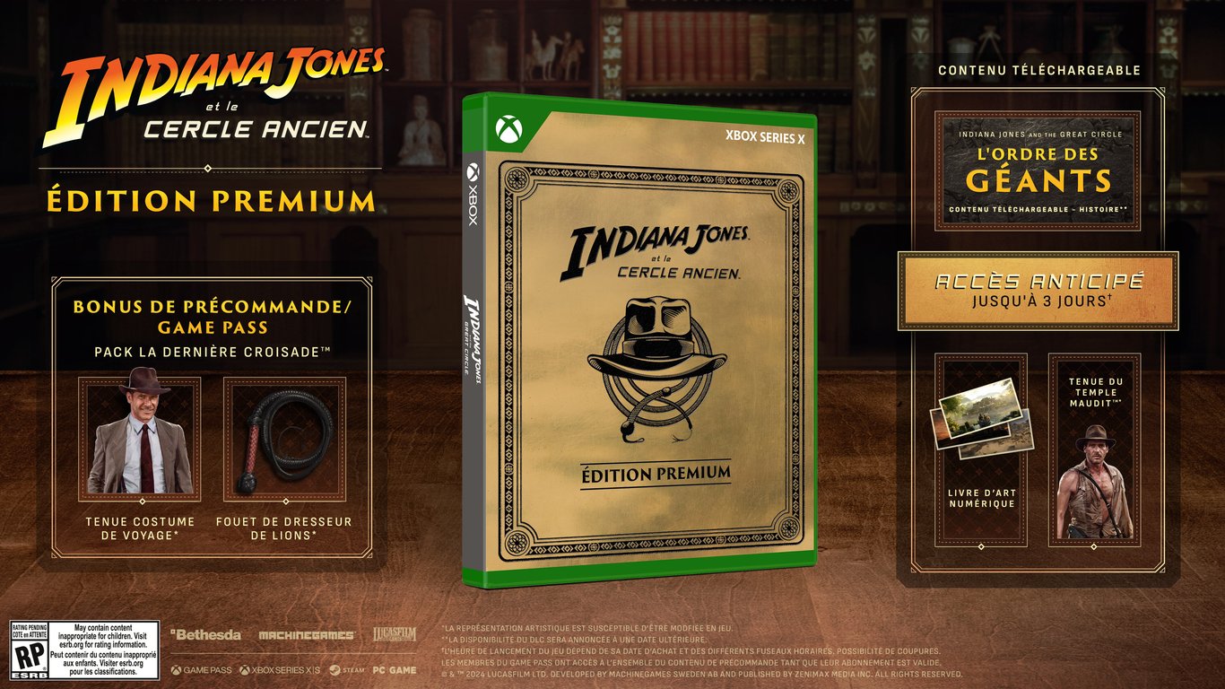 Bethesda Indiana Jones et le Cercle ancien - Premium Edition - Neuf