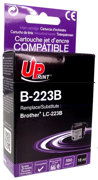 Cartouche compatible Brother LC223BK - vue 2