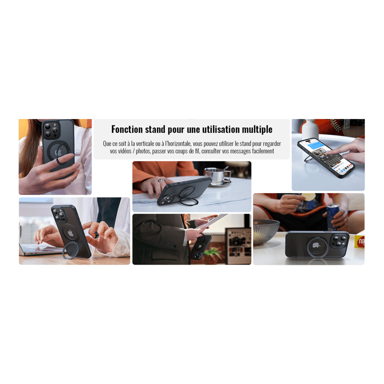 Coque pour iPhone 15 Pro Max - Protection robuste - Vis robustes - En