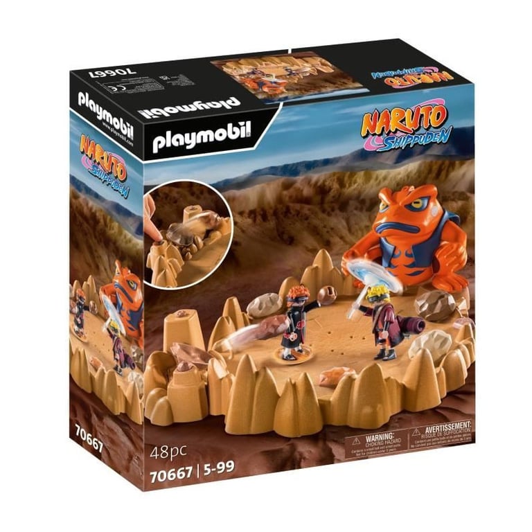 PLAYMOBIL - 70667 - Naruto - Naruto vs. Pain - Héros issus de Manga Ninja - Naruto Shippuden - Neuf