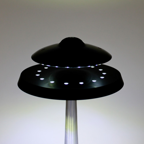 Lampe & enceinte UFO en lévitation Noire UFOSOUND