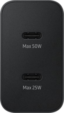 Samsung EP-T5020 Ordinateur portable, Smartphone, Tablette Noir Secteur Charge rapide Intérieure