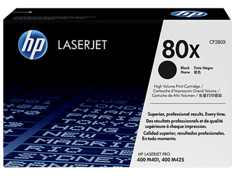 Toner HP Laserjet 80X noir - CF280X - Neuf