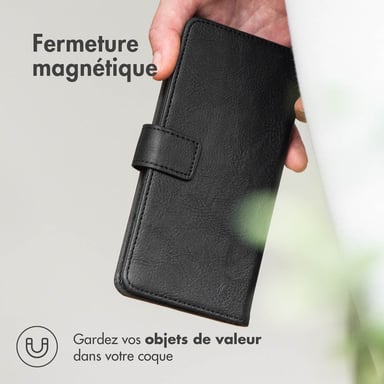 imoshion Étui de télephone portefeuille de luxe pour Samsung Galaxy A54 (5G) - Noir