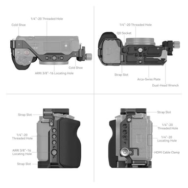SMALLRIG 4257 cage kit pour sony zv-e1