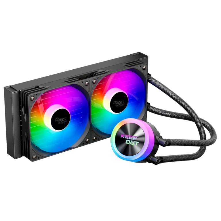 KeepOut XWC 240 système de refroidissement d'ordinateur Boitier PC Refroidisseur de liquide tout en un 12 cm Neuf