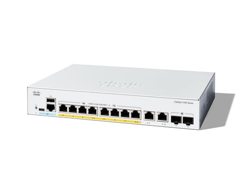Cisco C1200-8P-E-2G commutateur réseau Géré L2/L3 Gigabit Ethernet (10/100/1000) Blanc - Neuf