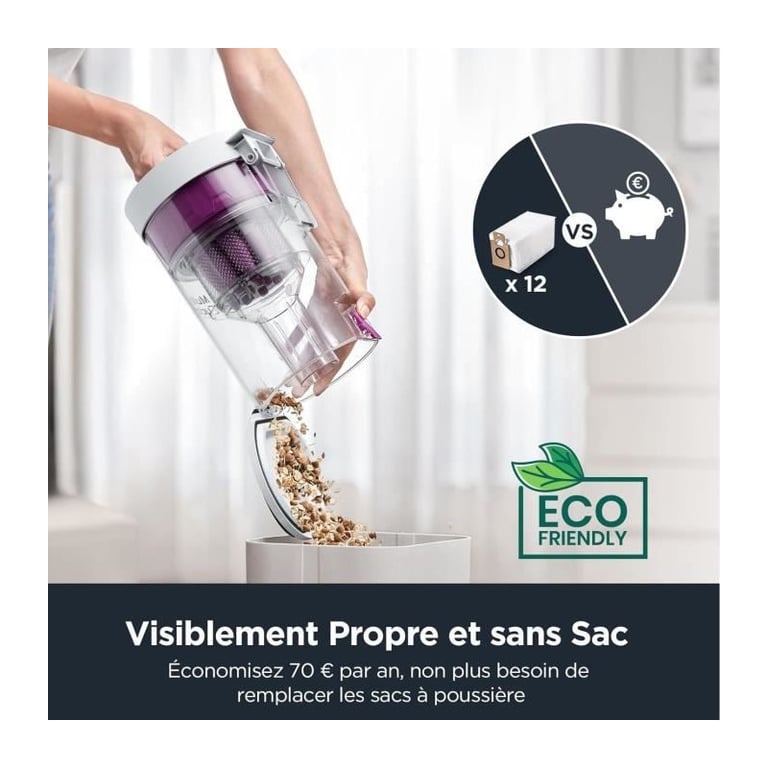 Aspirateur Robot Laveur EUREKA E10S 4000 Pa 180 min 200 ml - vue 3
