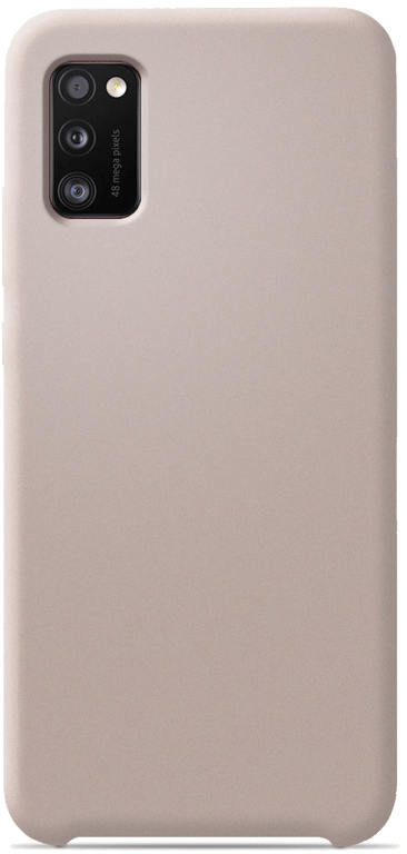Coque silicone unie compatible Soft Touch Sable rosé Samsung Galaxy A41