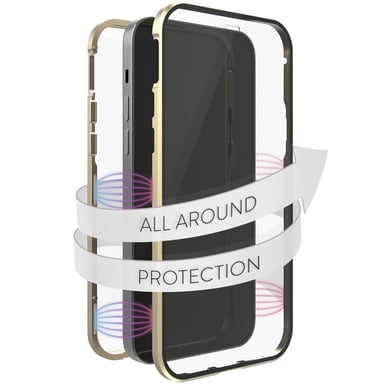 Coque de protection ''360° Glass'' pour Apple iPhone 13 Pro Max, or