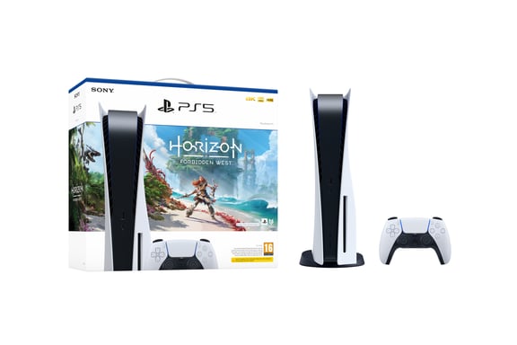 Pack PS5 & Horizon Forbidden West - Console de jeux Playstation 5 (Standard)