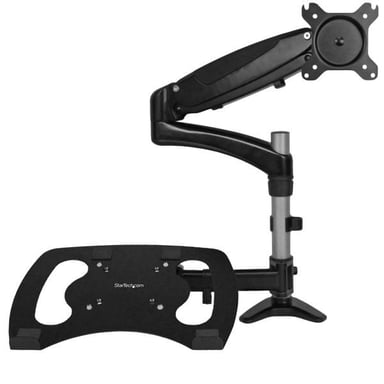 StarTech.com Supporto per singolo Monitor con base portatile ad altezza regolabile One Touch [ARMUNONB]