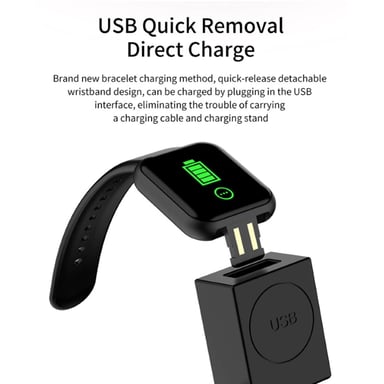 Montre iWear M7 Smart & Fit avec Full Touch 1,3'' IPS Contrôle multimédia / HR / Pression artérielle / Social Light Blue