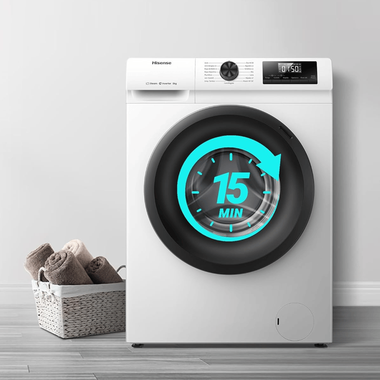 Hisense WF1Q8041BW 8 kg - vue 3