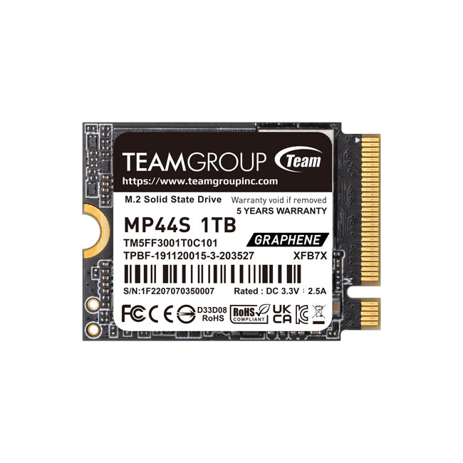Team Group Team Group MP44S SSD PCIe 4.0 x4 NVMe .2 2230 Neuf