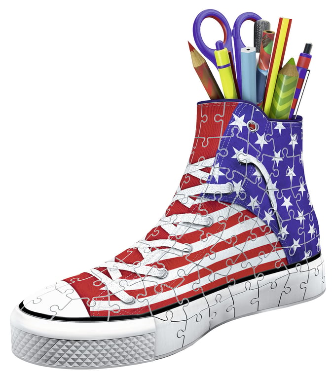 Puzzle 3D 108 pièces : Chaussure Sneaker American Style Ravensburger France - vue 4