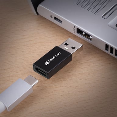 Sharkoon OfficePal USB-C Adapter carte et adaptateur d'interfaces USB 3.2 Gen 1 (3.1 Gen 1), USB Type-C
