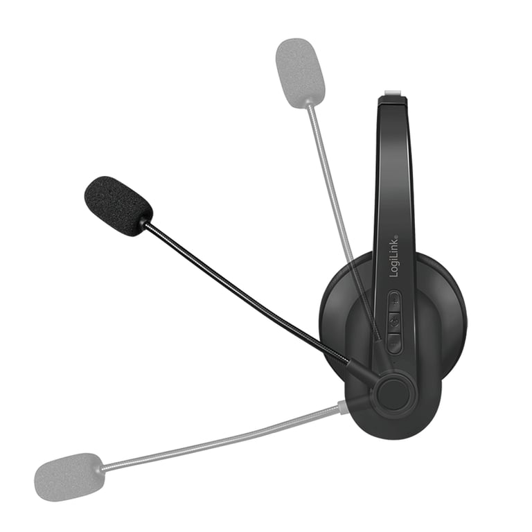 Casque LogiLink BT0059 – Sans Fil, Autonomie 18h, Micro Réglable - vue 3